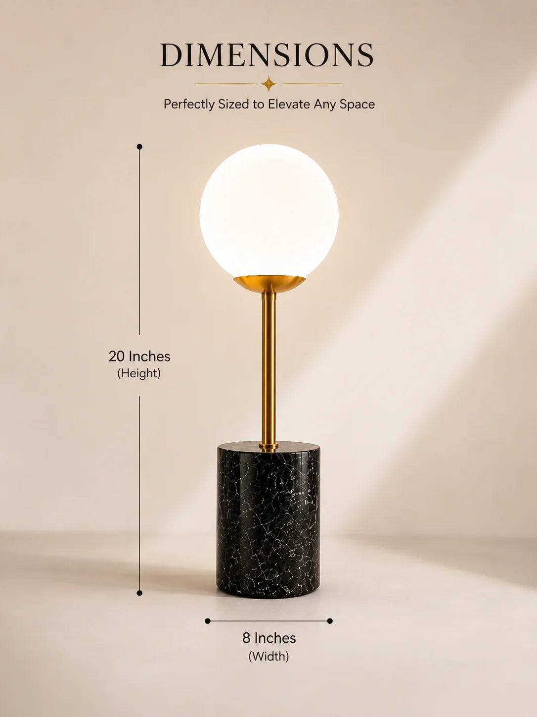 Bedside Table Lamp for study By Reggal Decors