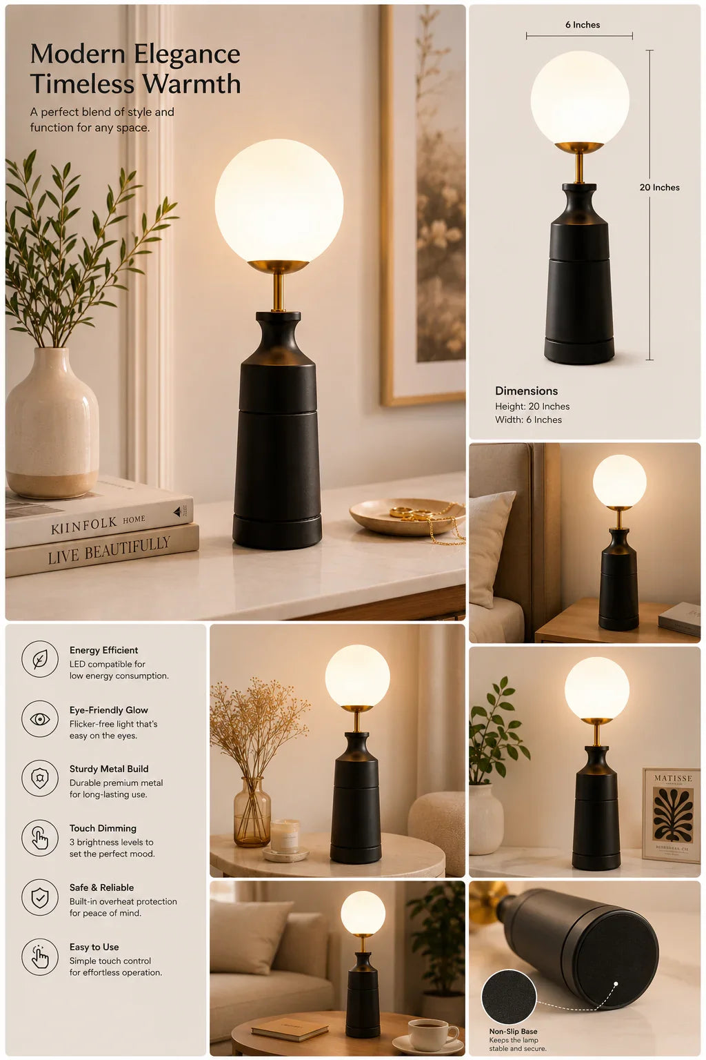 affordable designer Table Lamp for living room  By Reggal Decors