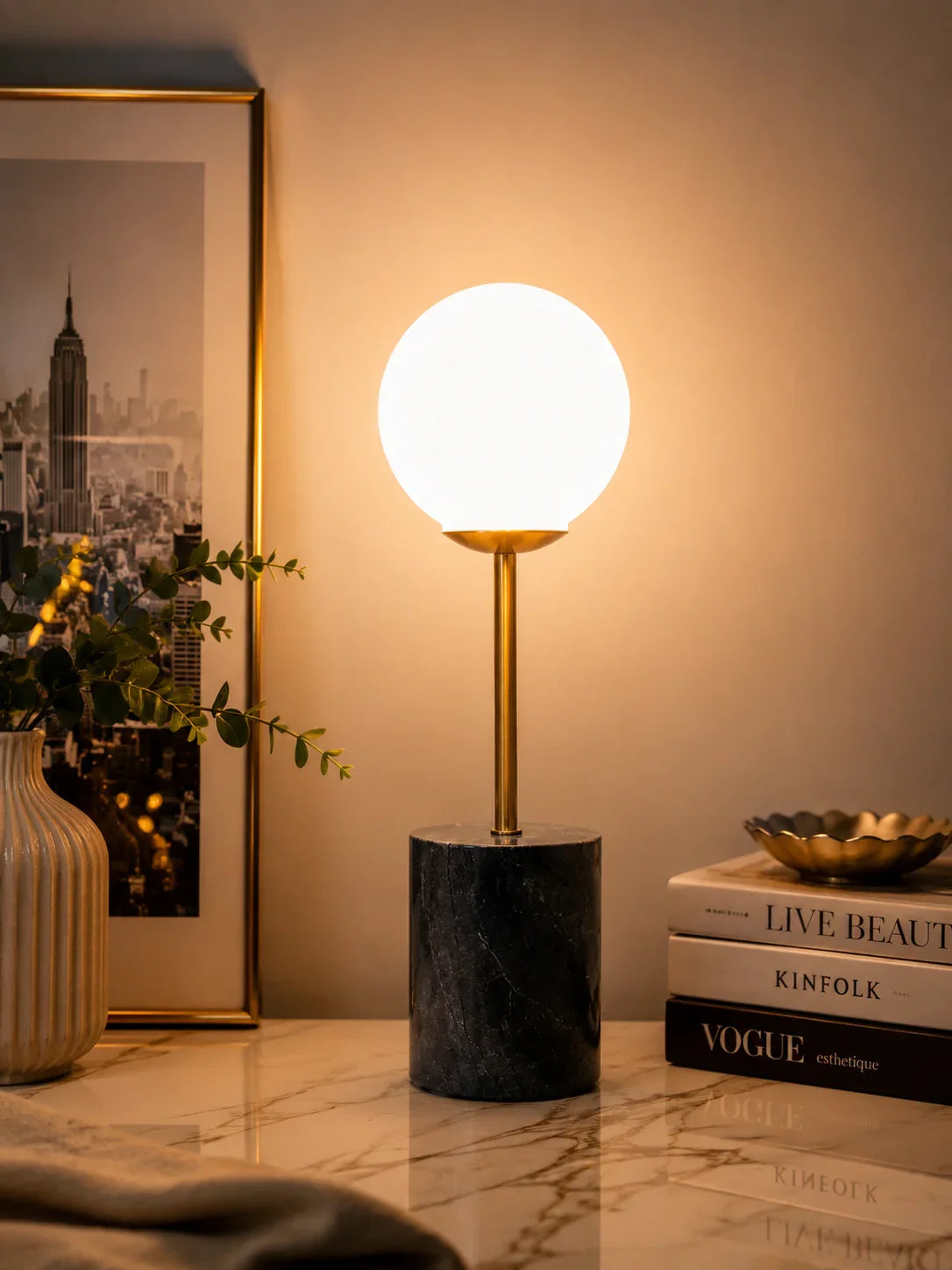 Designer Globe Table Lamp for living room   By Reggal Decors