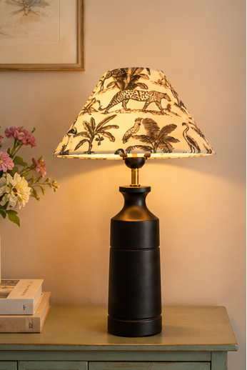 Living room wooden lamp