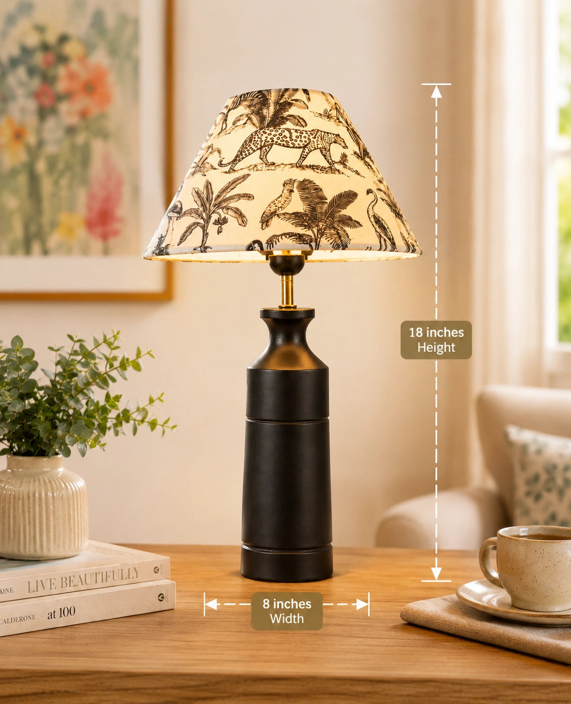 Living room wooden lamp By Reggal Decors