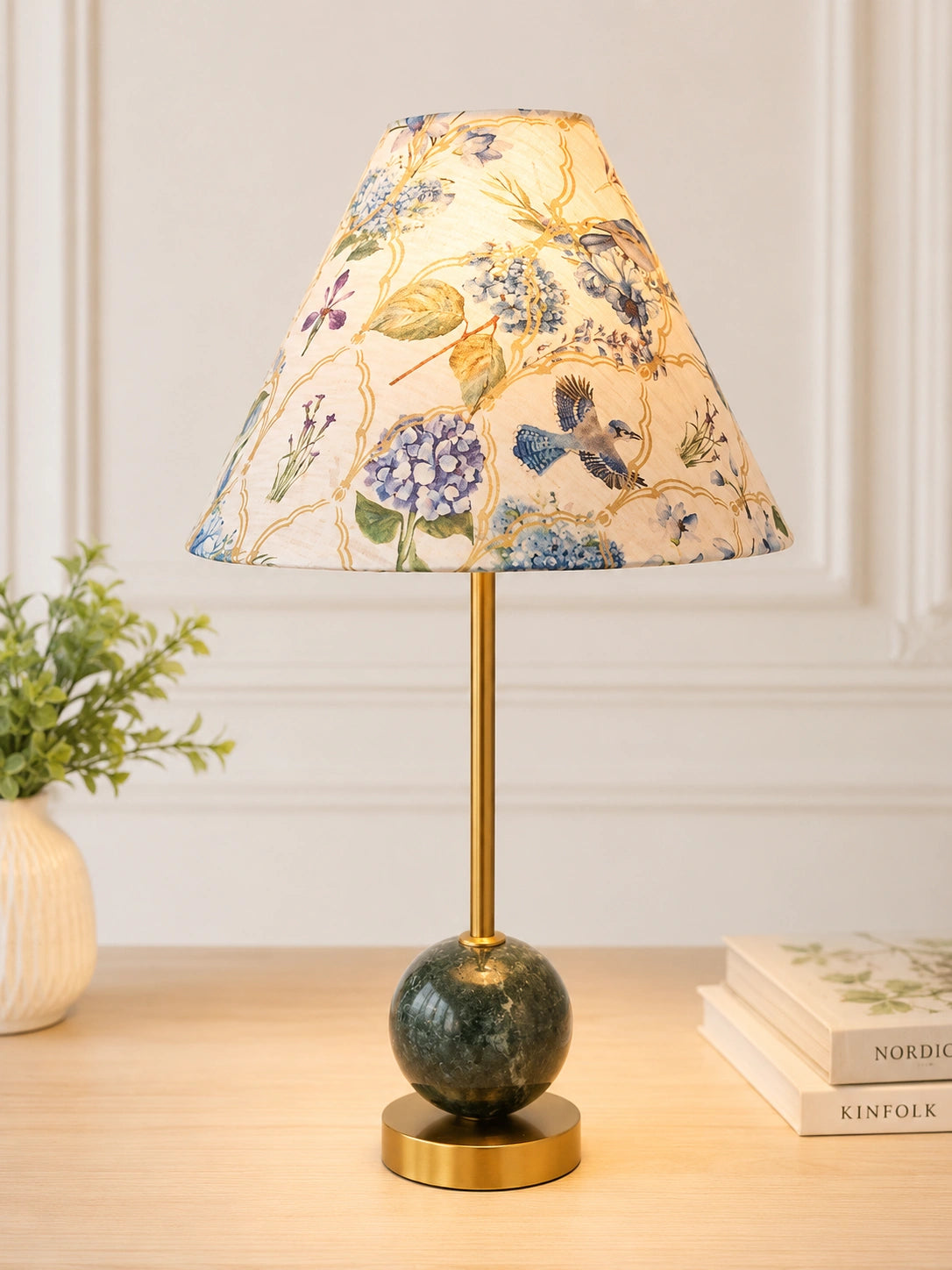 Bedside Table lamp with marble base  for the Bedroom  By Reggal Decors