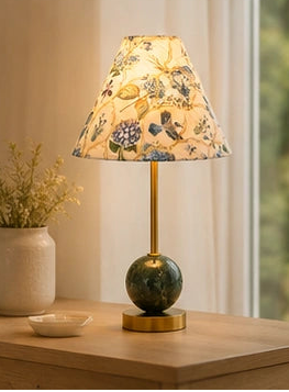 Modern floral table lamp for bedroom and Study room and Reading  decor By Reggal Decors