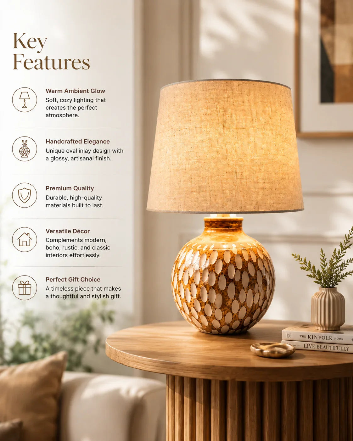 affordable Wooden Decorative Lamps for the study room By Reggal Decors