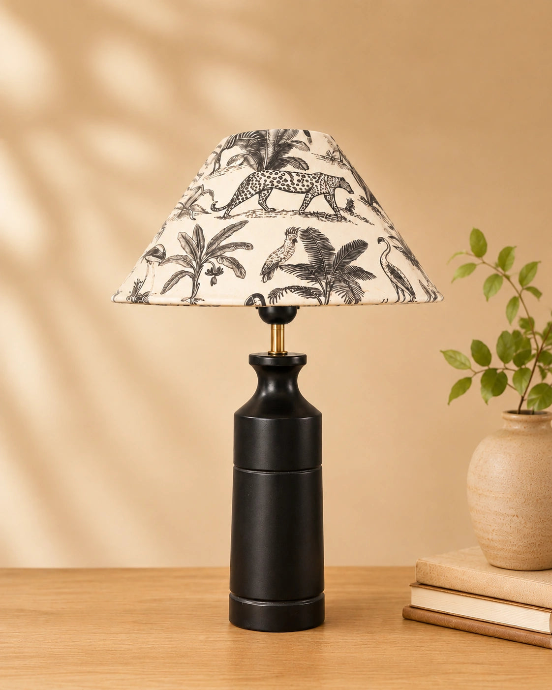 Premium wooden table lamp  For Living Room By Reggal Decors